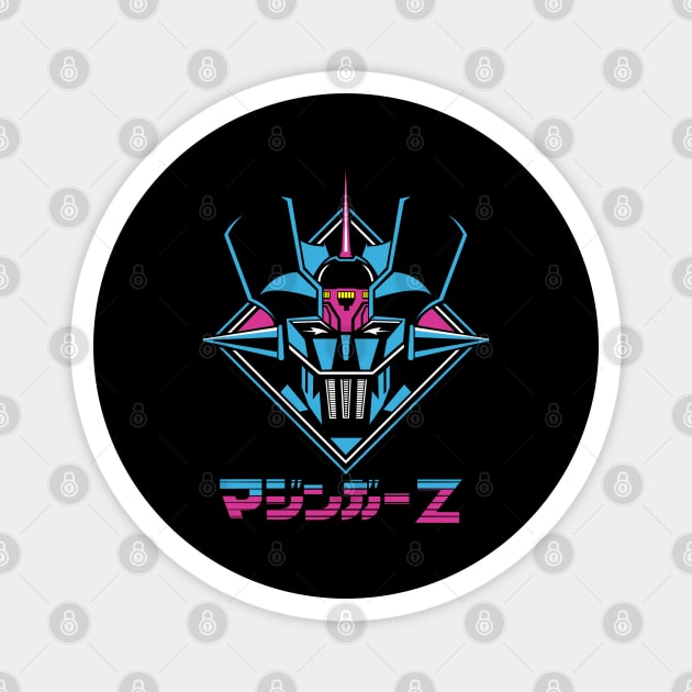 Mazinger Z Rocket Retro Design in Japanese Magnet by Otaku Vibes